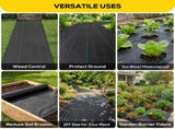 3 x 300ft Weed Barrier Landscape Fabric - 3.2OZ Heavy Duty Driveway Fabric, Woven Weed Control 12770700
