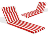 Outdoor Chaise Lounge Cushion, 80 in. x 26 in. x 3 in. Waterproof Fade-Resistant Patio Chair Pad for 58720707