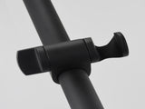 Stainless Steel Shower Set with Lengthened Shower Sliding Bar for Bathroom Black 87429542