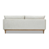 Haven 83" Flange Arm Oak Wood Sofa, Marled Gray Chenille B2719P238350
