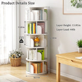 5 Tier Rotating, 360&deg Display Round Spinning, Space-Saving, Small Space Rotating W3204P293743