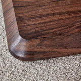 Modern Minimalist Walnut Dark Brown Texture Sticker-Patterned MDF Rectangular Coffee Table. Add a W1512P361009