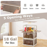 3-Pack Stackable Storage Bins 23.5 " x 16.5 " x 13.5 " 97660962