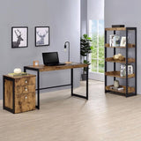 Antique Nutmeg and Gunmetal Writing Desk B062P153651