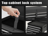 Tool Chest, 5-Drawer Rolling Tool Storage Cabinet with Detachable Top Tool Box, Liner, Universal W2660P180061