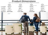 4 Piece Luggage Set Suitcase Set, ABS Hard Shell Lightweight Expandable Travel Luggage with 4 76669122