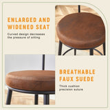 Fashionable and Comfortable - Two Sets Of Rrgonomic High Leg Bar Chairs, With Brown Technology W1151P279691