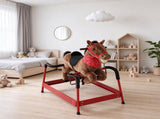Spring Rocking Horse for Kids, Plush Ride on Horse with Neighing Sounds, Animal Ride on Toy for Ages 04422177