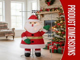 3.3FT Lighted Santa Claus Waving Hand Christmas Yard Decorations, Pre-lit Pull Up Santa with 100 15985310