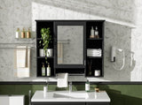 3-in-1 Bathroom Mirror Cabinet, 41-inch Wall Mounted Medicine Cabinet with Adjustable Shelf & Soft N710P358613B