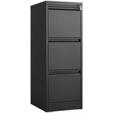 ZNTS 3 Drawer File Cabinet with Lock,Two Drawer Filing Cabinet,Vertical Metal File Cabinet for Home W1247P173369