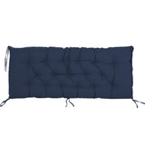 Outdoor Swing Cushions 60 Inch, Waterproof 4" Thick Porch Swing Cushion Replacement with Backrest 87425126