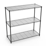 3 Tier Wire Shelving Unit, 1050 LBS NSF Height Adjustable Metal Garage Shelves, Heavy Duty W155091053