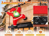 5.9 FT Hanging Climbing Santa Inflatable Christmas Decoration with Built-in LED Lights, Polyester 43893817