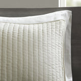 2 Piece Quilt Set Cream Twin/Twin XL B035129047