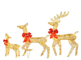 3pcs 54*20*122cm 30.00V 3.60W Family Elk Golden Iron Frame Cotton Thread Green Onion Powder 55696303