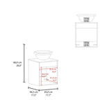 FM FURNITURE Pirtleville Bathroom Vanity with Integrated Sink, White B128P293879