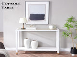 Glass Entryway Table, 2-Tier Entry Way Console Entrance Table, 41"L Narrow Sofa Table with 74350138