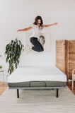 Omne Sleep 10 Gel Memory Foam Mattress Twin in White/Dark Gray B04758752