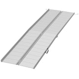 ZNTS 10' wheelchair ramp Portable folding ramp silver 92415508