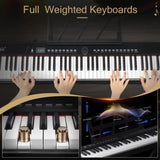 ZNTS GPP-105 88 Key Full Size Semi-Weighted Standard Keyboards Digital Piano 57920708