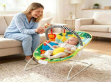 Ergonomic Infant Rocking Bouncer with Adjustable Volume & Vibration Levels, Sturdy Metal Frame 49732360