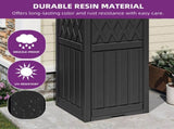 31 Gallon Waterproof Package Delivery Box, Resin Outdoor Parcel Drop Box with Removable Storage Bag 79256893