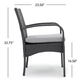 ZNTS CORDOBA KD PE WICKER DINING CHAIR [SET OF 2 PCS] 56449.00IRNGRY