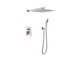 10 inch Shower Head Bathroom Luxury Rain Mixer Shower Complete Combo Set Wall Mounted 20874011