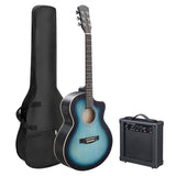 KMA102 41In Basswood Panel Matte Edging Folk Guitar with 15W Amplifier Bag Tuner and other 55011210