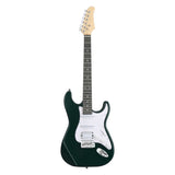 KST Stylish H-S-S Pickup Electric Guitar Kit with 5W AMP Bag Guitar Strap Strings Green 85732124