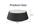 Light Sintered stone Top Cup Shape Leather Coffee modern Sofa Table for Living Room furniture W3081P367629