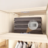Portable Wardrobe Closet Storage Organizer for Clothes,Clothes Dresser,12 Magnetic Doors-12 Cubes & 35237232