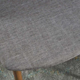 ZNTS Mid-Century Dining Chair Fabric Upholstered Chair , Light Gray 60808.00