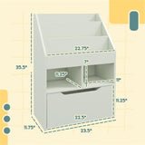 Kids Shelf Book/Storage Cabinet-Pale Green 08612501