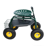 ZNTS Garden trolley Rolling work chair with wheels, garden stool for planting, 360 degree swivel seat, W227P207221