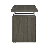 3-drawer Office Desk in Weathered Grey Finish B016P163568