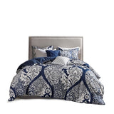 King/Cal King 6 Piece Printed Duvet Cover Set B03597318