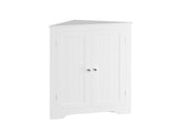 Floor Cabinet with 2 Doors and Adjustable Shelves, Freestanding Narrow Cabinet Organizer, 77350470