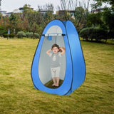 ZNTS 1-2 Person Portable Pop Up Toilet Shower Tent Changing Room Dressing Tent Camping Shelter Blue 44208910