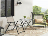3-Piece Outdoor Bistro Set, Tan 33730576