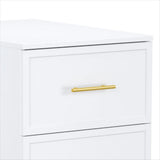 Salon Station Cabinet , White, 6 Drawers with 2 Hair Dryer Rings, 15mm PVC VacuumFormed Door, 15mm 15099828
