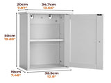 White P2 MDF painted cabinet, 34.6*20*50cm, single door with one shelf, bathroom vanit 12340414