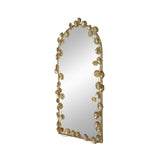 51.5" x 29" Full Length Arched Wall Mirror with Golden Leaf Accents, Decorative Mirror for Living W2078135191
