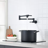 Brass Pot Filler,Wall Mount Commercial Pot Filler Faucet,Brass Copper Material Kitchen Folding W1932P144229