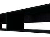 Black 2-Shelf Central Floating Media Rack B062P230643
