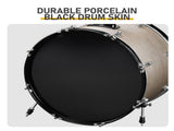 Full Size Adult Drum Set 5-Piece Silver with Bass Drum, two Tom Drum, Snare Drum, Floor Tom, 16" 94760800