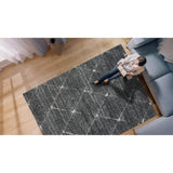 Talas Trellis Area Rug in Grey and Cream B03597989