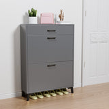 Shoe Storage Cabinet for Entryway, Free Standing Shoe Organizer with 2 Flip Drawers, Hidden Shoe W578124378