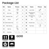 60*76"Fixed & Sliding Shower Door, Round Tube Hardware, Clear Glass Shower Door, 3/8 SGCC T3177P320602